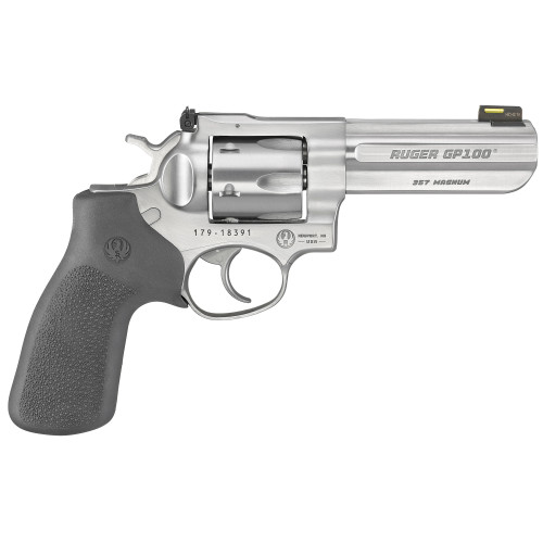 Ruger GP100 TALO Edition 357 Magnum, 4.2″ Barrel, Silver Frame, Black Rubber Grip, 6rd