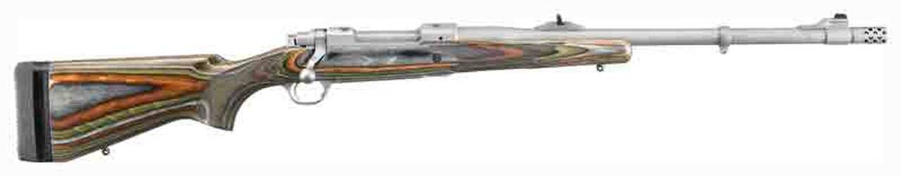 Ruger Guide Gun, 338 RCM Ruger Compact Magnum, 20″, SS, Laminated Stock