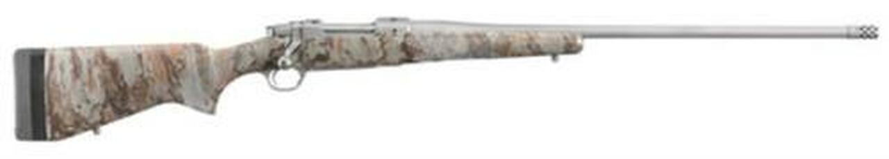 Ruger Hawkeye FTW Hunter, .300 Win Mag, 24″, 3″, Laminate Natural Gear Camo
