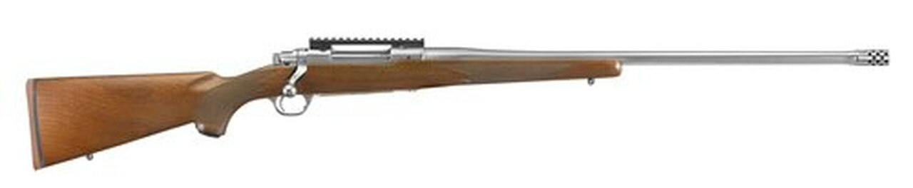 Ruger Hawkeye Hunter .300 Win Mag, 24″ Barrel, American Walnut, Satin Stainless, 3rd