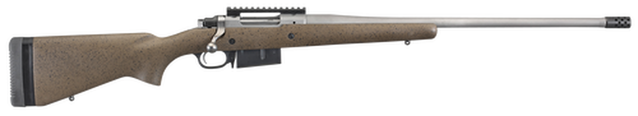 Ruger Hawkeye LR HNT 6.5 PRC, 22″ Barrel, Black/Brown Laminated, 3rd