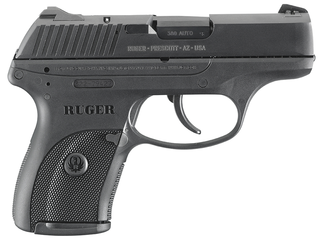 Ruger LC380 CA Approved, .380 ACP, 3″ Barrel, Blued Finish 7rd Mag