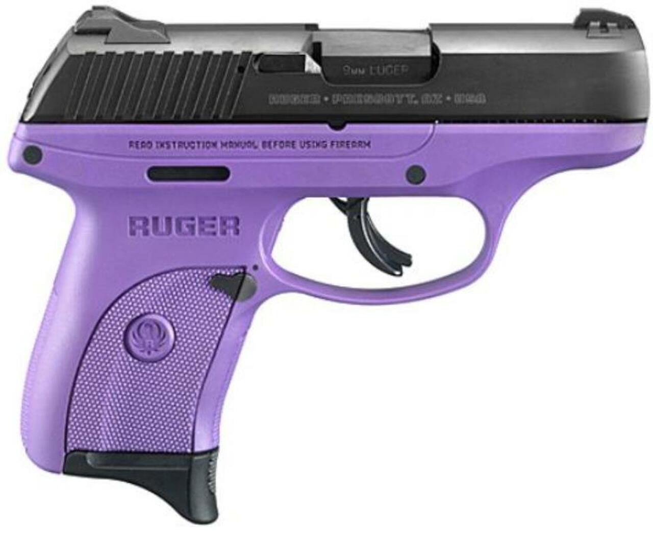 Ruger LC9S Bl/Purple Special Edition, 9MM, 3″ Barrel, 7 Rd Mag
