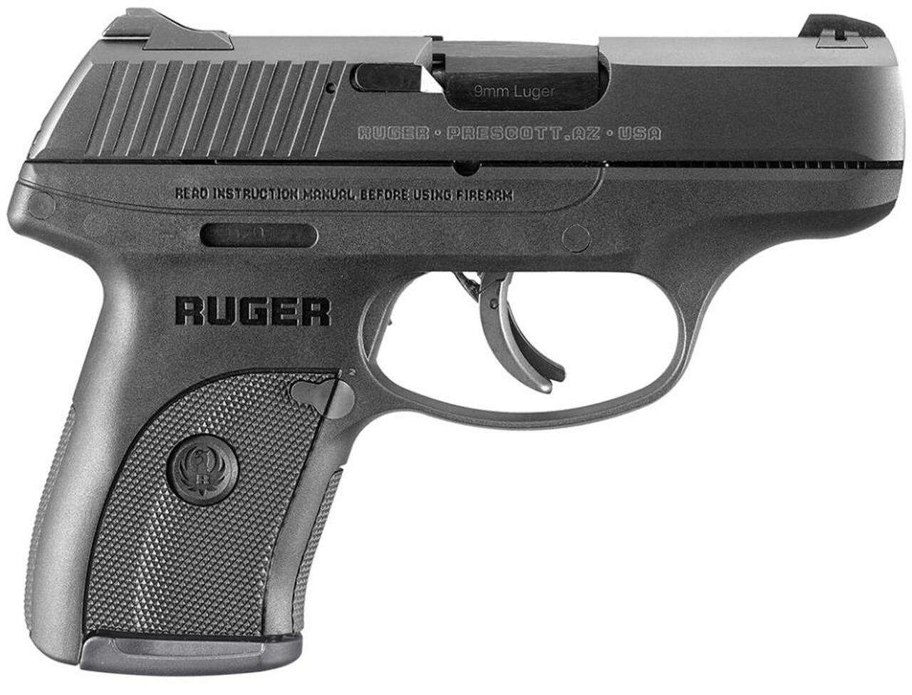 Ruger LC9S Standard 9mm, 3.12″ Barrel, 3-Dot, Black Polymer Grip, 7rd Mag