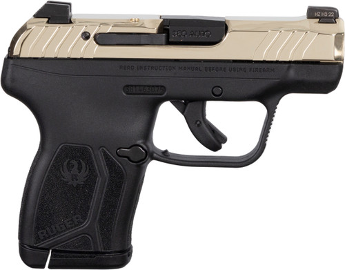 Ruger LCP MAX TALO Exclusive 380 ACP, 2.8″ Barrel, Polished Champagne Slide, Black Frame, 10rd