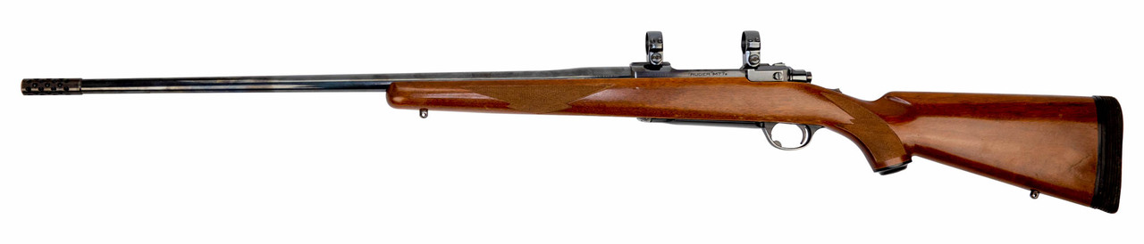 Ruger M77 .338 Win Mag, Trade-In, 23″ Barrel, 1″ Rings, Walnut, 3rd