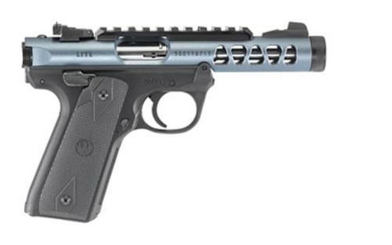 Ruger Mark IV 22/45 Lite, 22LR, 4.4″, 10rd, Diamond Gray Anodized, Adj. Rear Sight