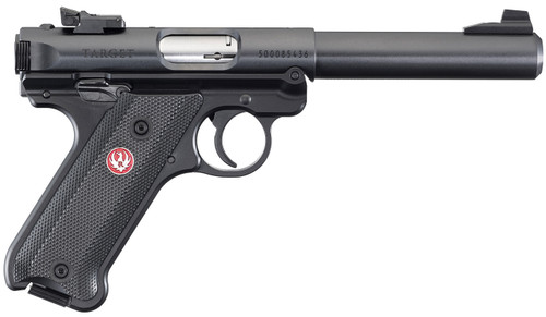 Ruger Mark IV Target 22 LR, 5.5″ Barrel, Black, Bull Barrel, California Compliant,10rd