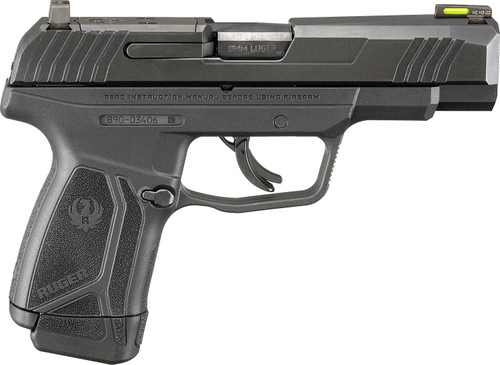 Ruger MAX-9 Sub-Compact 9mm, 4″ Barrel, Black, Optics Ready, 12rd