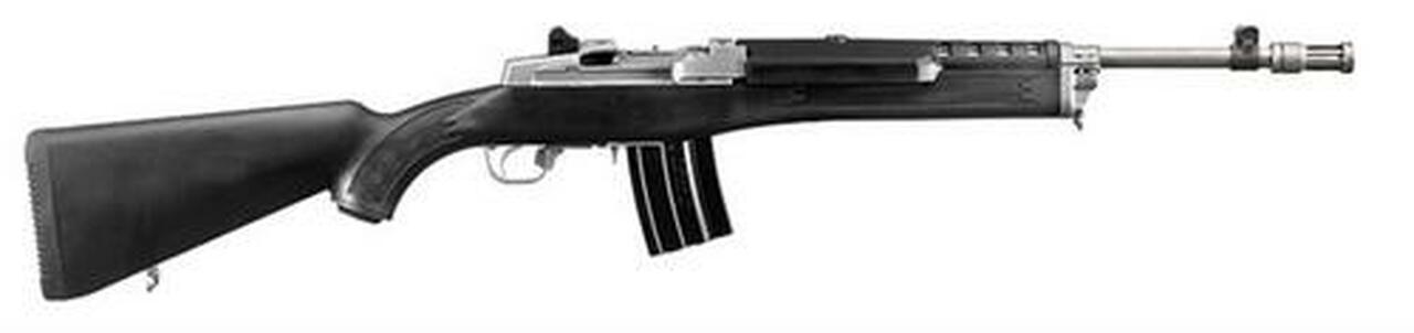 Ruger Mini14 Tactical Rifle, 223/5.56 SS 16″ Barrel, Rings, Black Stock, 20 Rd Mag