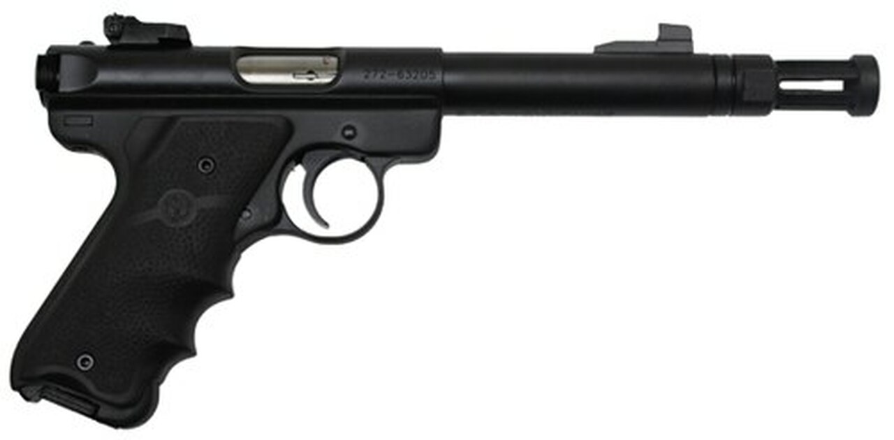 Ruger MK III, 5.5′ Threaded Barrel, Flash Hider & Thread Protector, Blued, Talo Exclusive