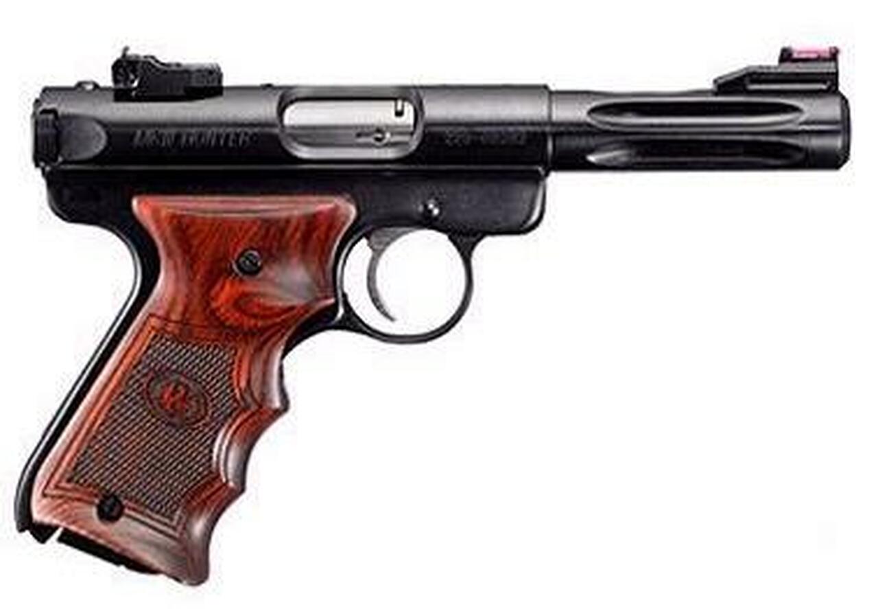 Ruger MKIII Deluxe Special Edition, 4.5″ W/Rosewood Grips, Fluted Barrel and More