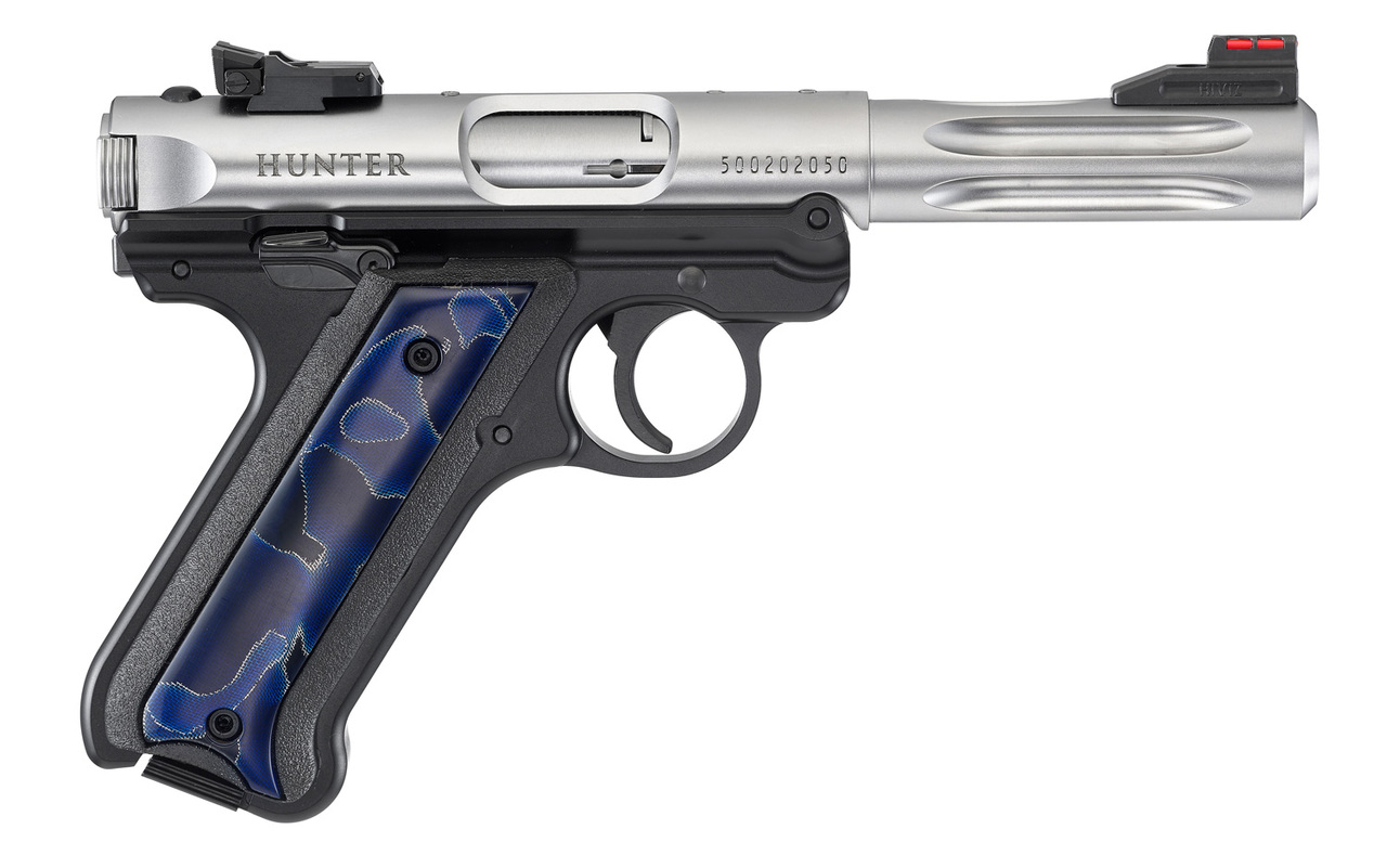 Ruger MKIV Hunter Raffir Grip TALO Edition .22 LR, 4.5″ Barrel, 10rd Mag, Stainless, Limited Edition 1 of 1000