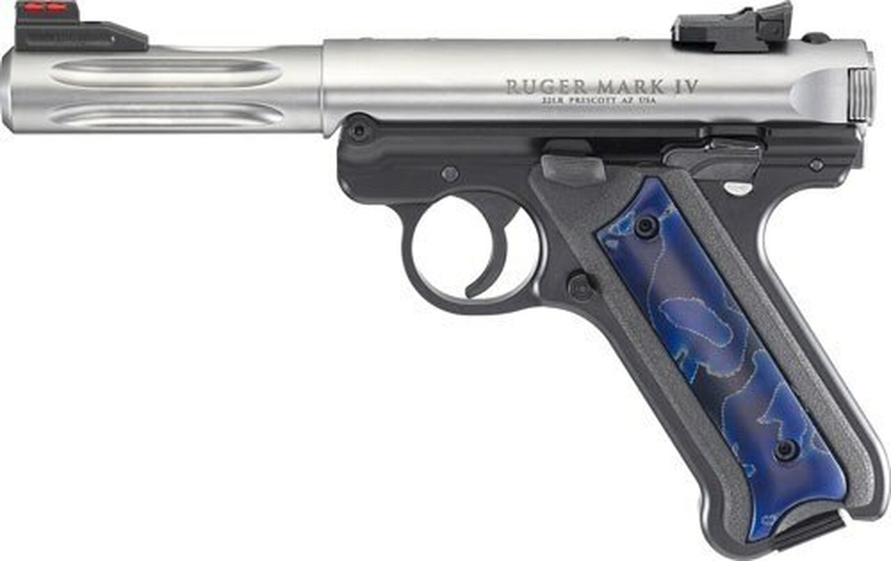 Ruger MKIV Hunter Raffir Grip TALO Edition .22 LR, 4.5″ Barrel, 10rd Mag, Stainless, Limited Edition 1 of 1000