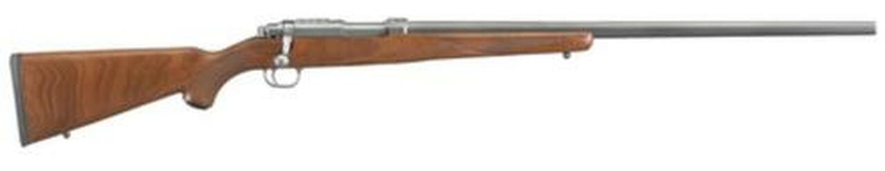 Ruger Model 77/17 .17 WSM 24″ SS Barrel No Sights Walnut Stock Six Round Mag