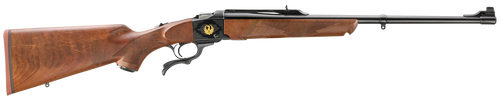 Ruger Number 1 75th Anniversary 270 Winchester, 22″ Barrel, American Walnut, Engraved Black Rec, 1rd