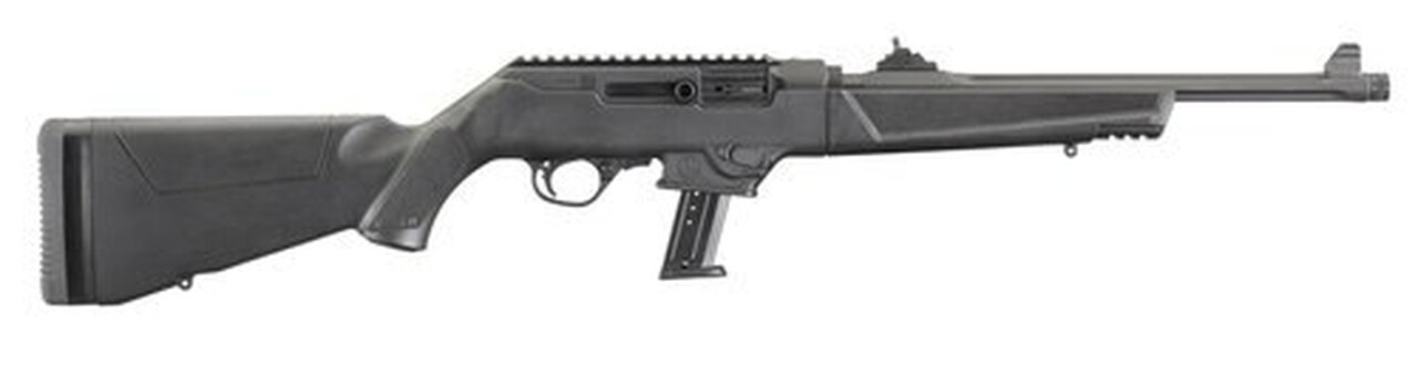 Ruger PC Carbine 40 S&W, 16.12″ Threaded Barrel, Synthetic Black Stock Black Hardcoat Anodized, 10rd