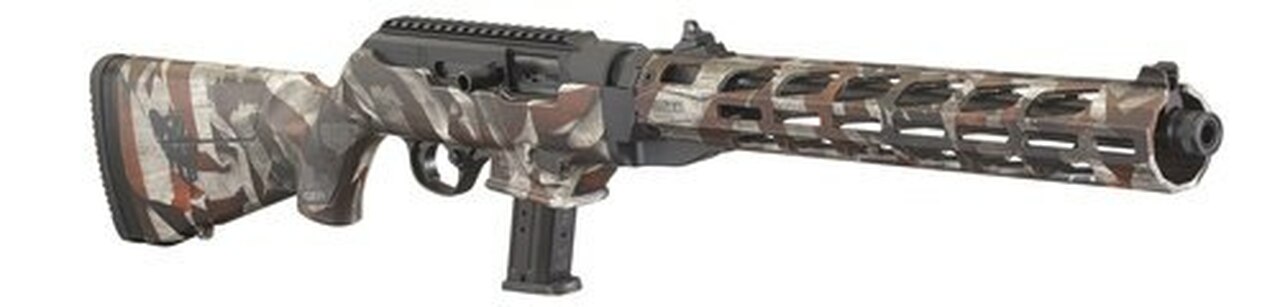 Ruger PC Carbine 9mm, 16.12″ Threaded Barrel, American Flag, 10rd