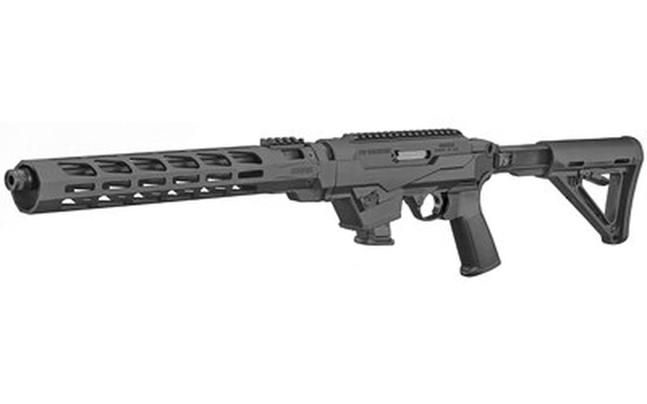 Ruger PC Carbine 9mm, 16″ Barrel, Threaded 1×28 Threads, Fluted, Black, M-Lok, 10rd