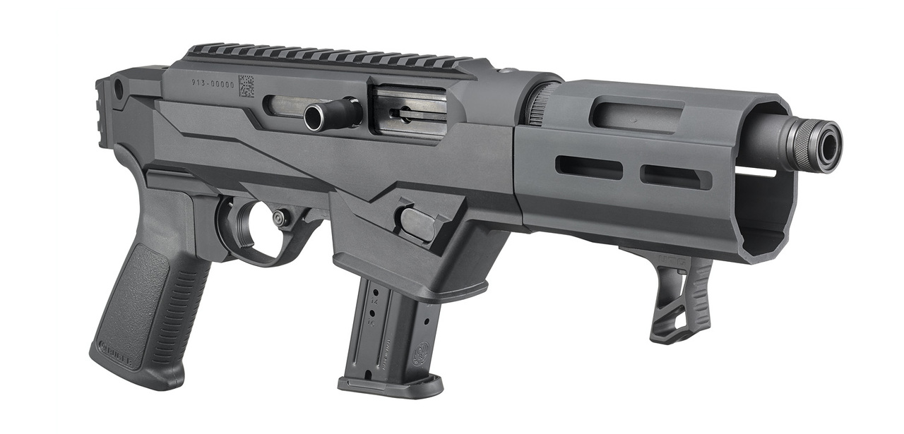 Ruger PC Charger Takedown Pistol 9mm, 6.5″ Barrel, Glock Mags, Black, 17rd