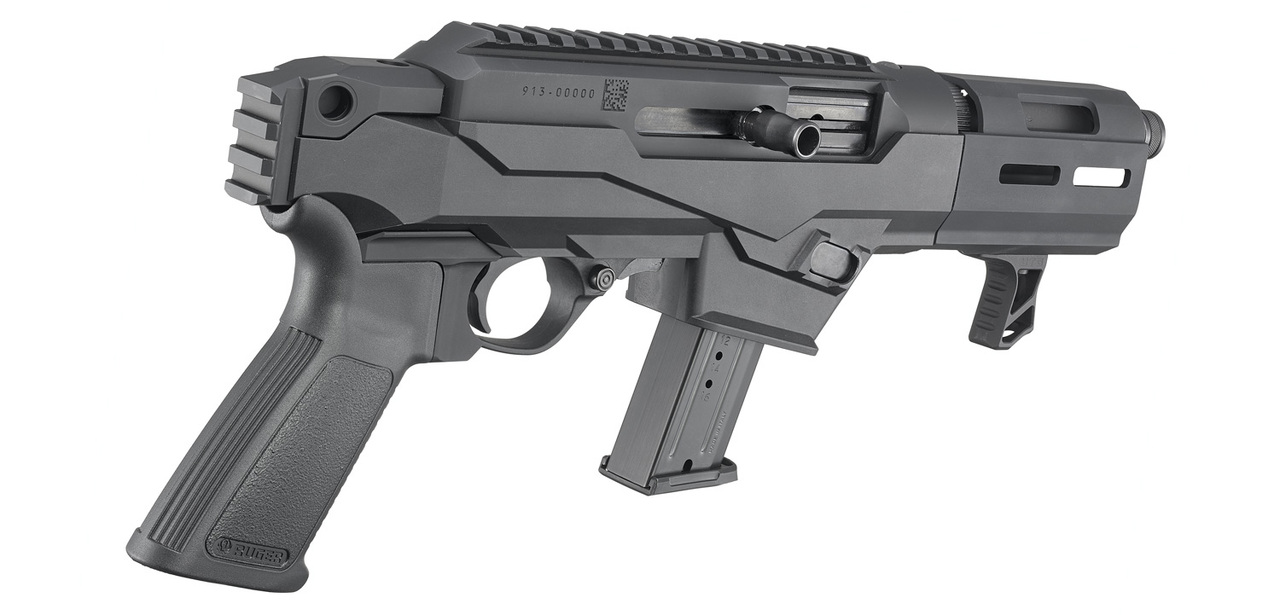 Ruger PC Charger Takedown Pistol 9mm, 6.5″ Barrel, Glock Mags, Black, 17rd
