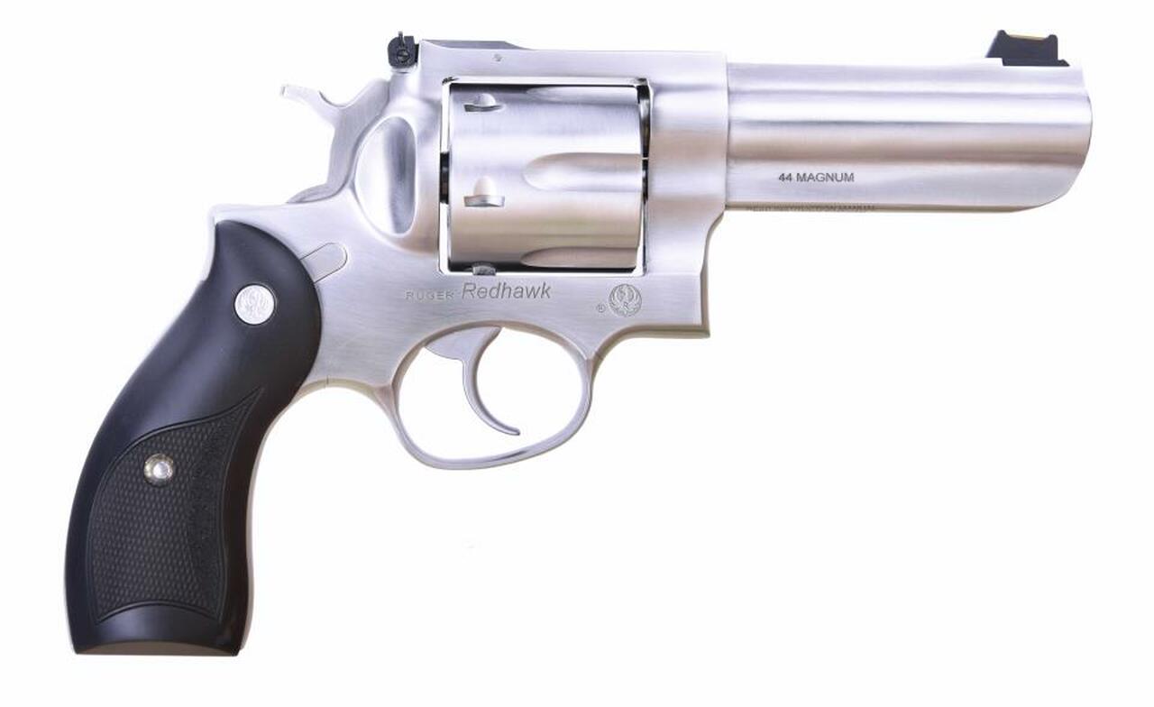 Ruger Redhawk 44mag 4� SS Full Lug /Black Micarta Grips/Fiber optic Front Site