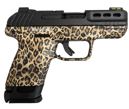 Ruger Security 380 ACP, 3.42″ Barrel, Leopard Print Frame, Black Slide, 15rd