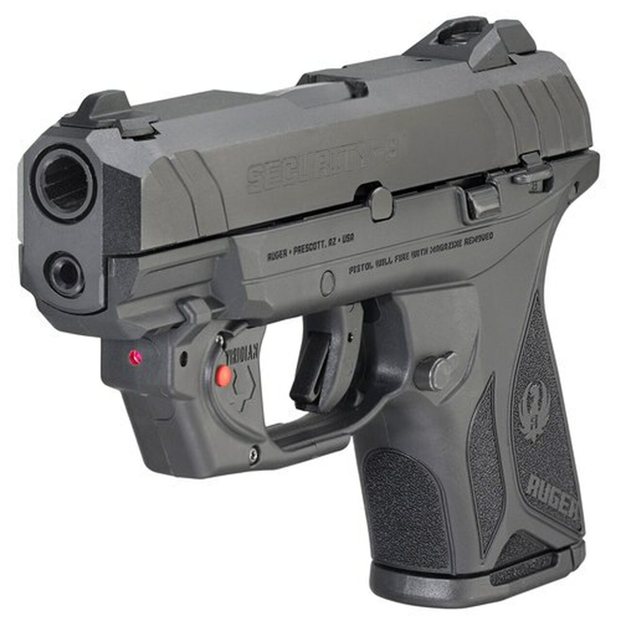 Ruger Security-9 9mm, 3.42″ Barrel, Viridian Laser, 10rd