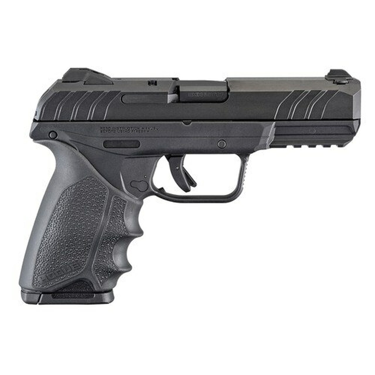 Ruger Security 9, 9mm, 4″ Barrel, 10rd, Black Hogue HandALL Rubber Grip