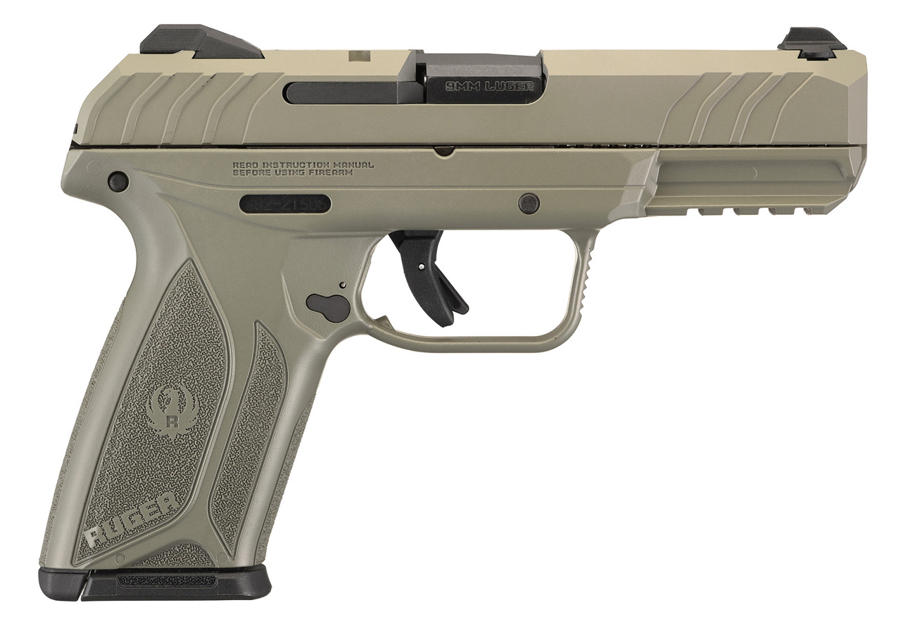Ruger Security-9 9mm, 4″ Barrel, Jungle Green Full Coverage, 15rd Mag
