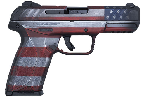 Ruger Security-9 DSC Exclusive 9mm, 4″ Barrel, Battleworn American Flag Camo, 15rd
