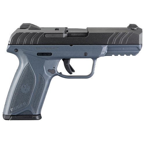 Ruger Security 9mm, 4″ Barrrel, Cobalt Kinetic Slate Blue Frame, Manual Safety, 15rd