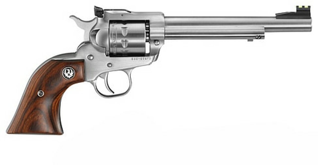 Ruger Single-Nine 22 Magnum Revolver, Satin Stainless Steel, 9 shot, 6.5″ Barrel