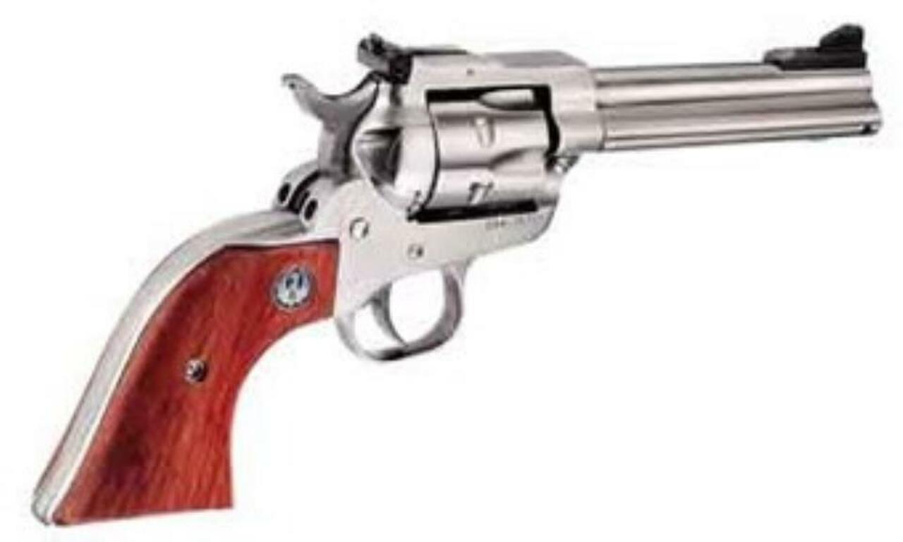 Ruger Single-Six 22Lr/22Mag, Ss, 4 5/8″ Barrel Adjustable Sights, Wood Grips
