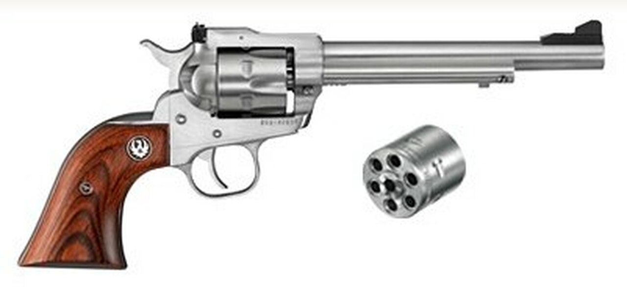 Ruger Single-Six Convertible 22LR/22Mag 6.5″ 6rd Rosewood Grip Stainless