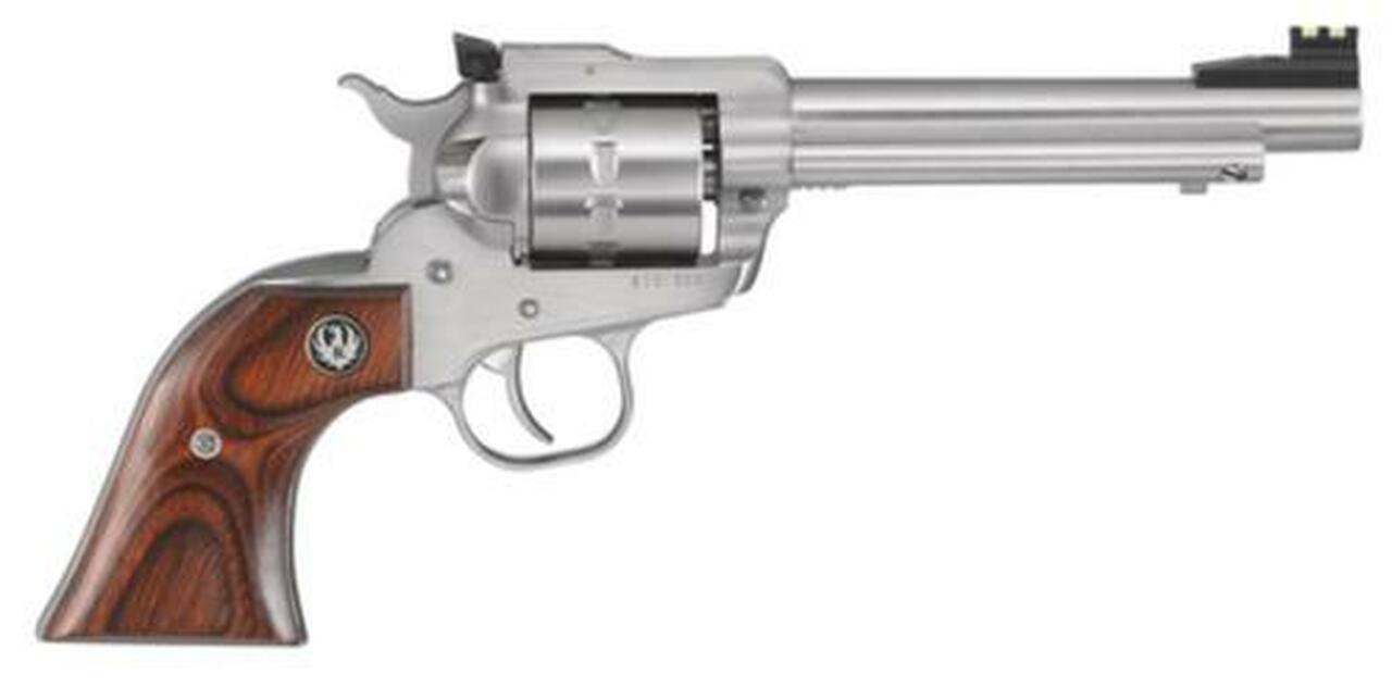 Ruger Single-Ten .22LR, 10 Shot, 5.5″, SS, Adjustable Sights, Gunfighter Grips