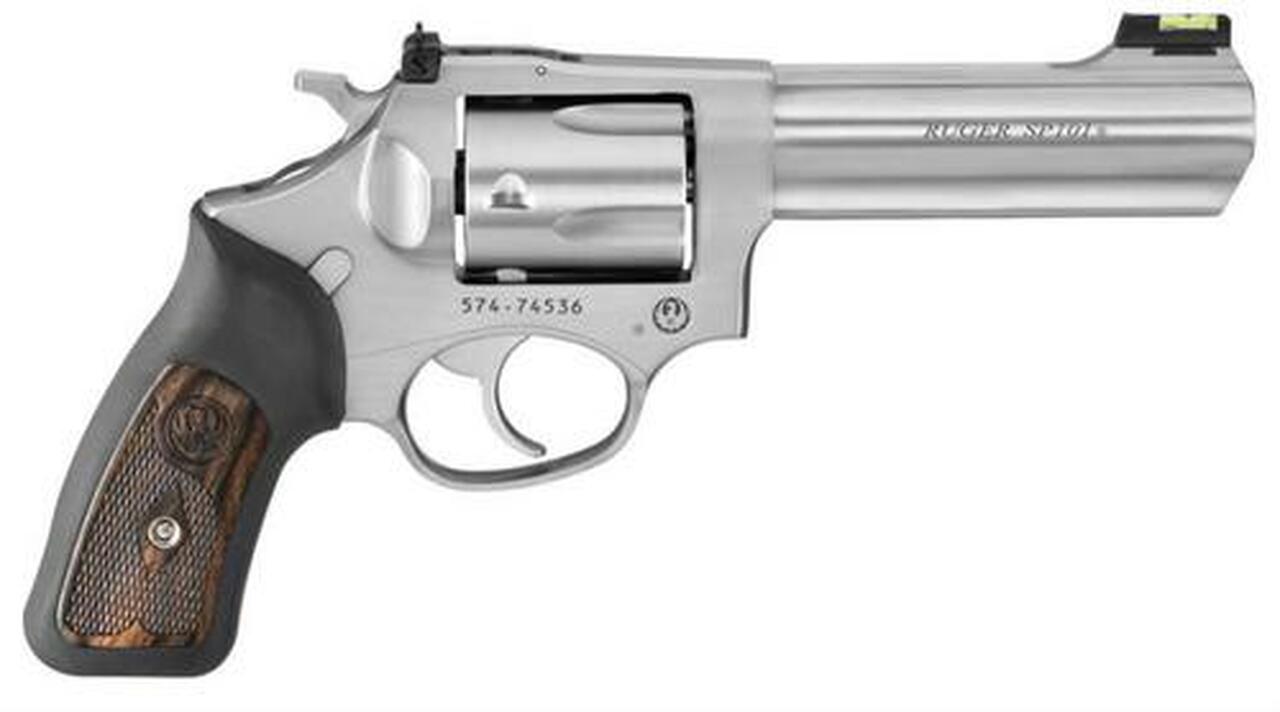 Ruger SP101 327 Federal Magnum, 4″, Fiber Optic Sight, Stainless Steel