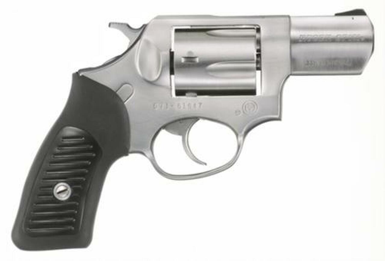 Ruger SP101 357 Mag, 2.25″, Rubber Grip, Satin Fixed Sights, Stainless, 5rd