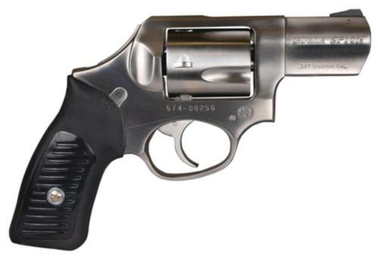 Ruger SP101 357 RemMag 2.25″ Barrel, Rubber Grip Satin Fixed Sights 5 Shot