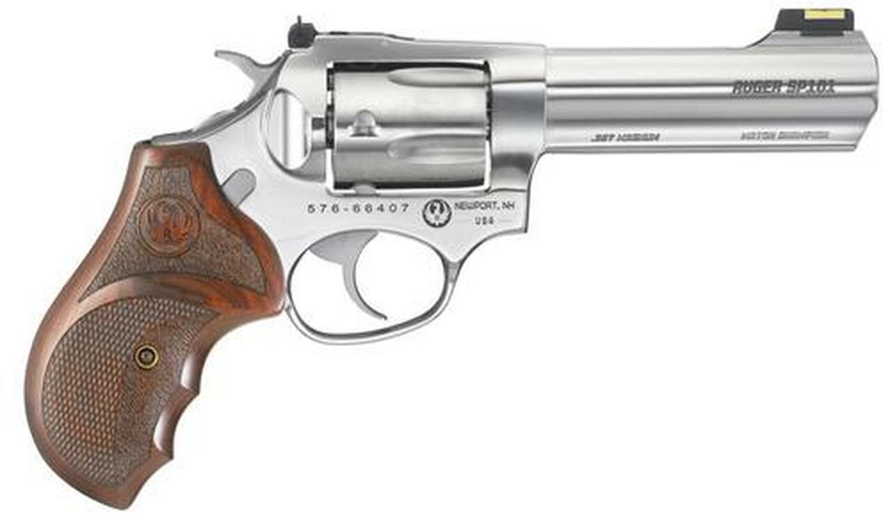 Ruger SP101 Match Champion .357 Magnum/.38 Special 4″ SS Barrel Fiber Optic Front Sight 5 Round