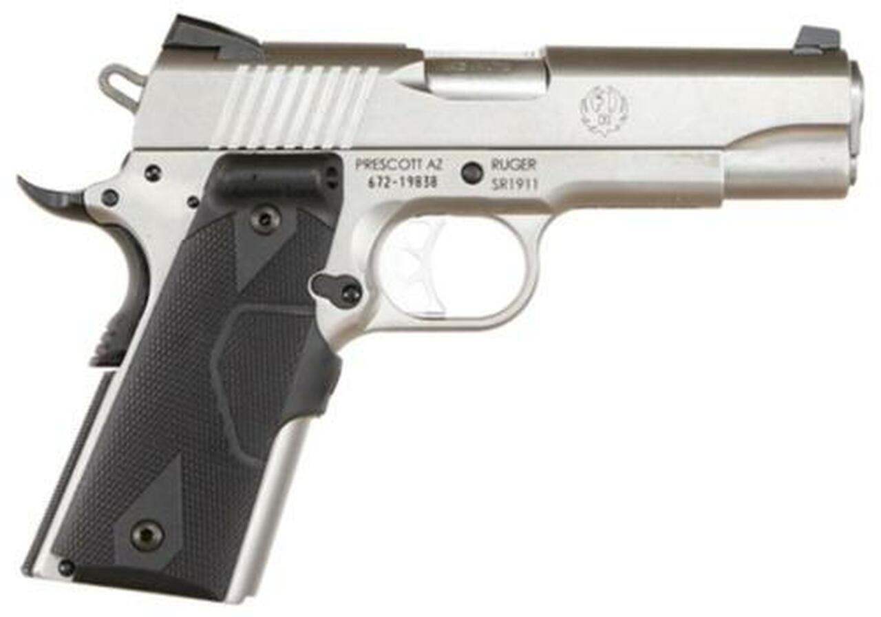 Ruger SR1911 Single 45 ACP 4.25″ Barrel, Black Synthet, 7rd