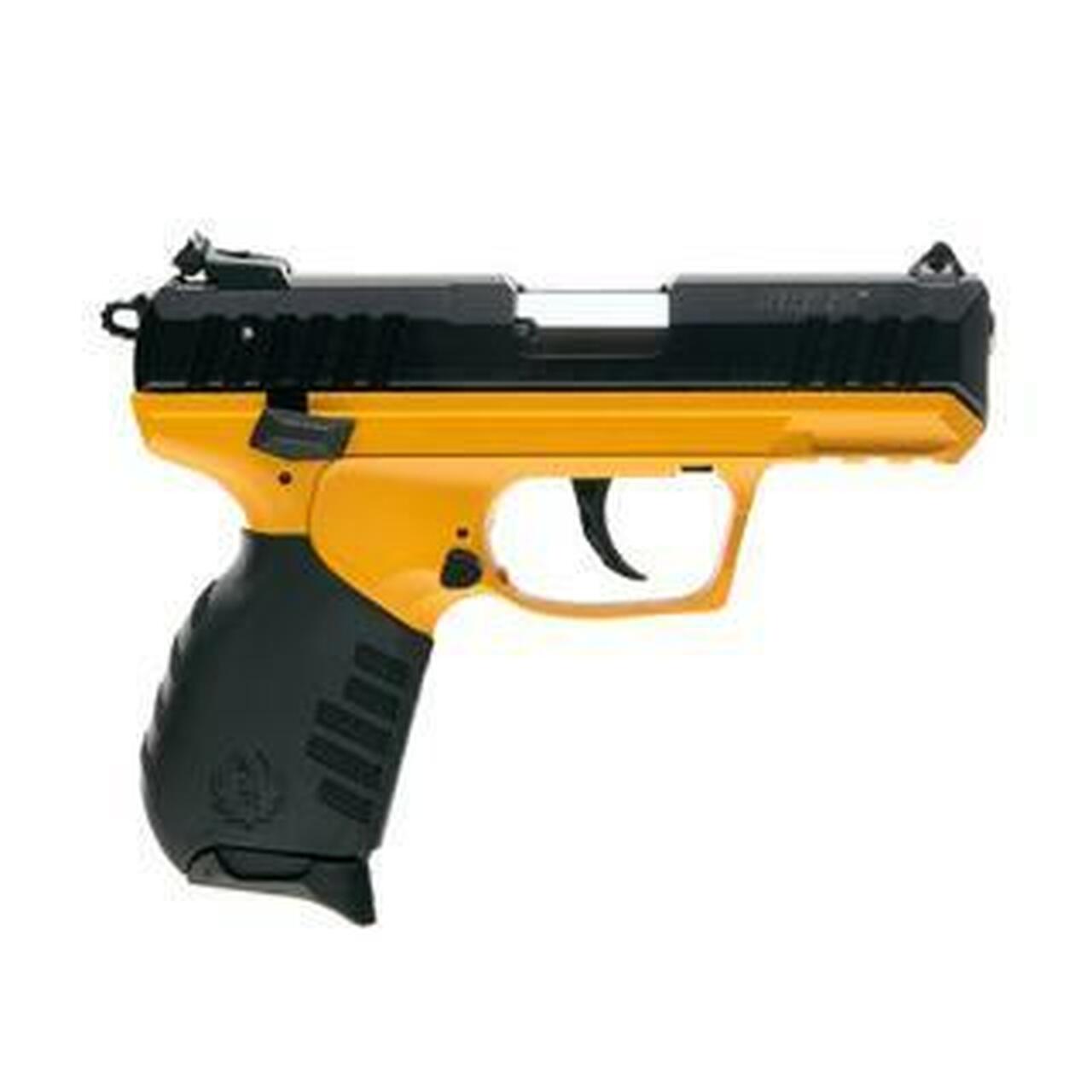 Ruger SR22, 22LR, 3.5″, 10rd, Black/Yellow Finish