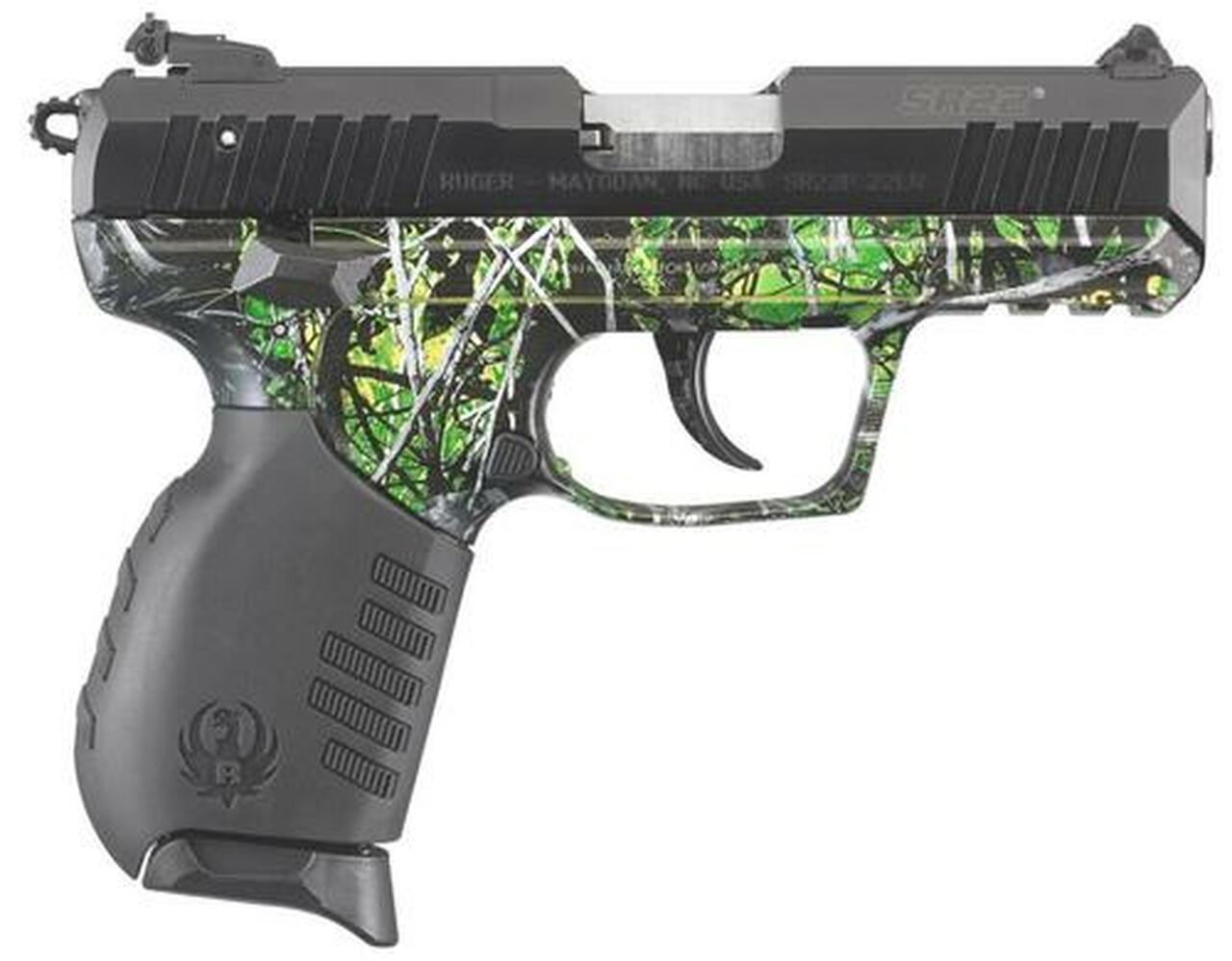 Ruger SR22 22LR 3.5″ Barrel Moon Shine Toxic Camo 10rd Mag