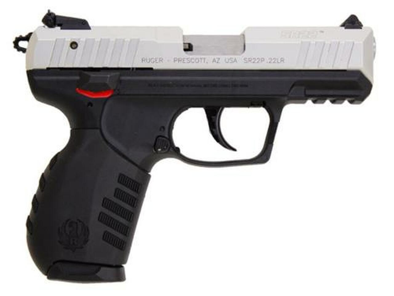 Ruger SR22 PS 22LR, Silver Anodized Slide