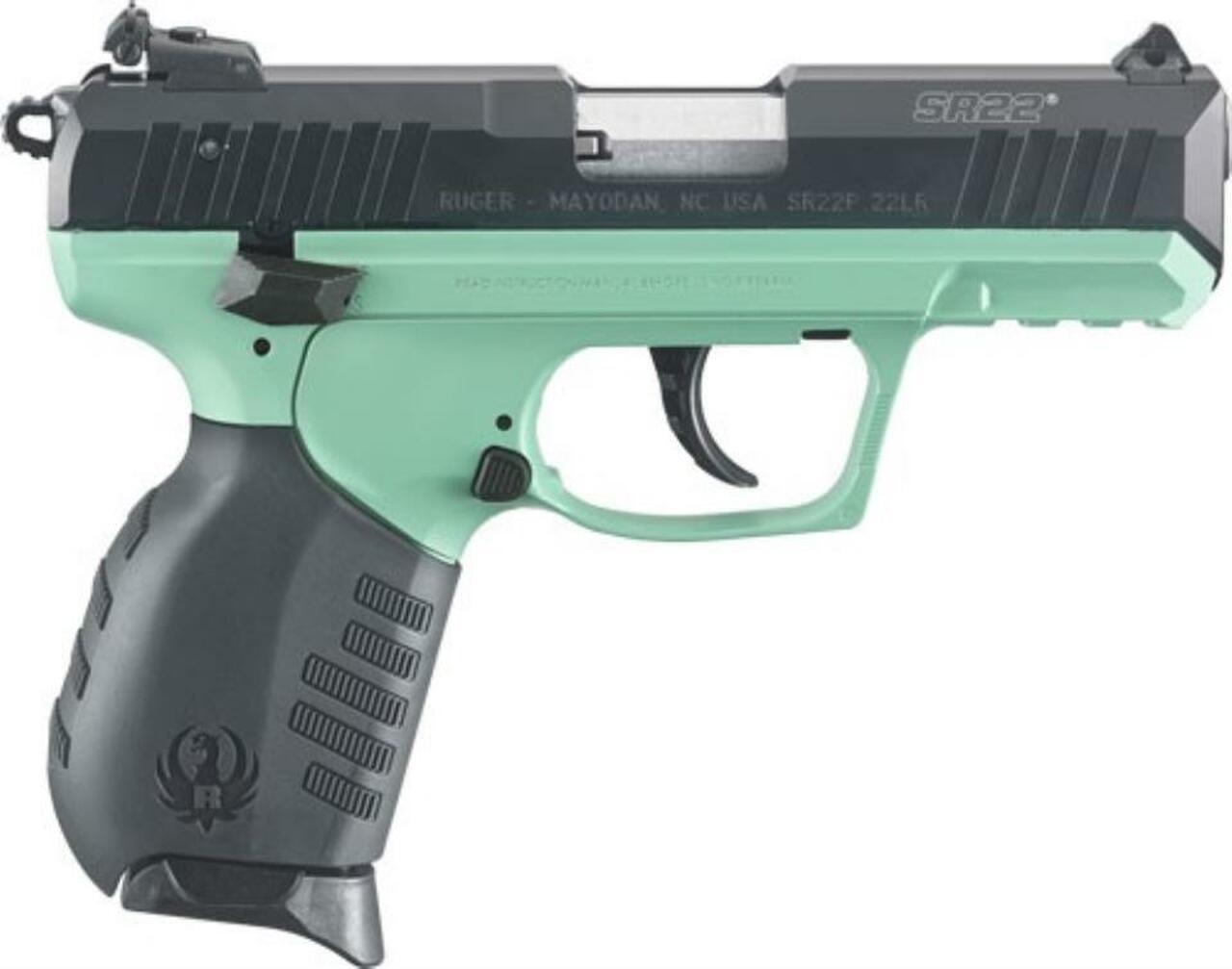 RUGER SR22PB TURQUOISE CERAKOTE .22LR 10-SHOT (TALO EDITION)