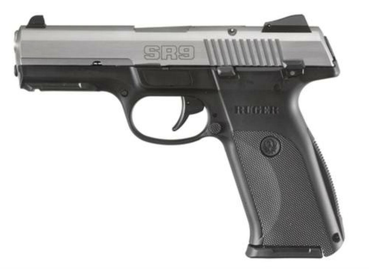 Ruger SR9 Pistol, 9mm, Stainless Steel, 10 Rd Mag