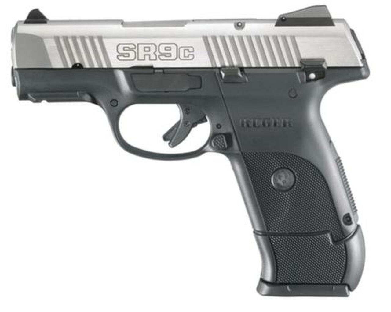 Ruger SR9C Compact Pistol 9mm, 3.5″ Barrel, Stainless Steel, 17rd Mag