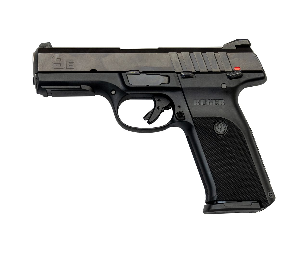 Ruger SR9E Used 9mm, 4″ Barrel, 3-Dot Sights, Black, 2x17rd