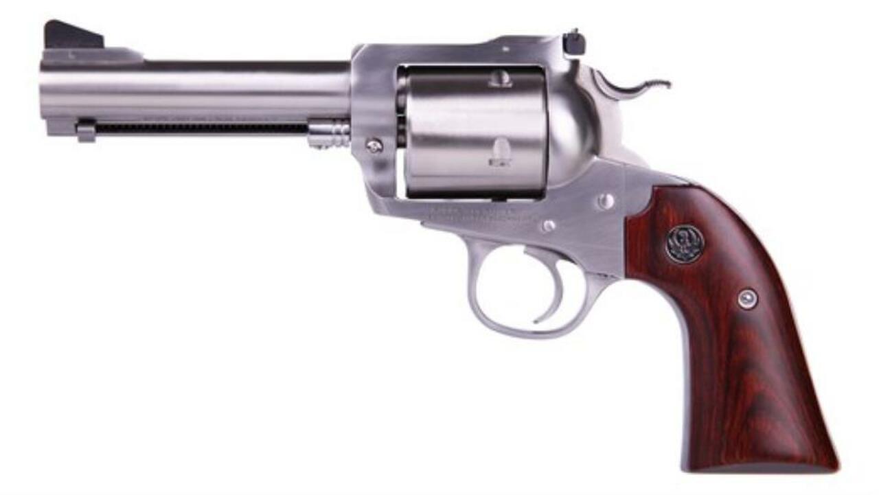 Ruger Super Blackhawk Bisley 480 Ruger 4 5/8″ Barrel; SS, Wood Grips