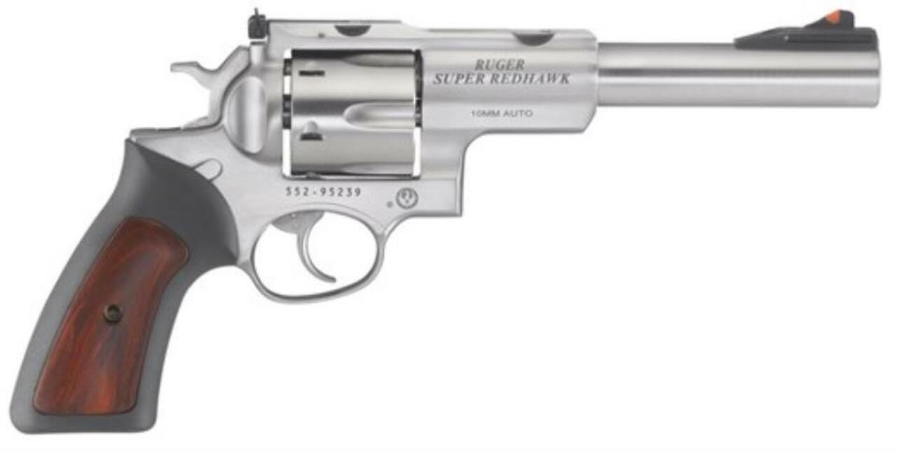 Ruger Super Redhawk 10MM SS 6.5″ Barrel Adjustable Sights 6rd